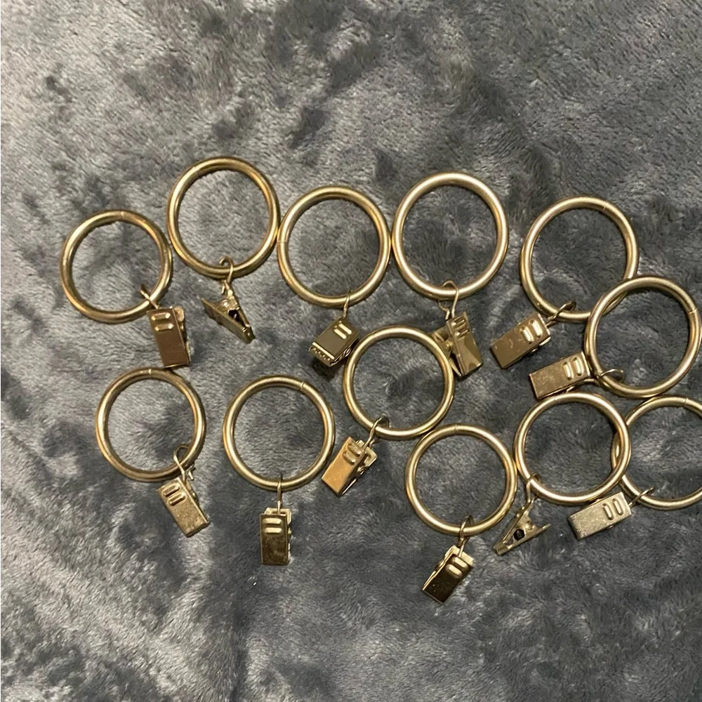 Gold Keychain Rings with Clips - Picture 5 of 6